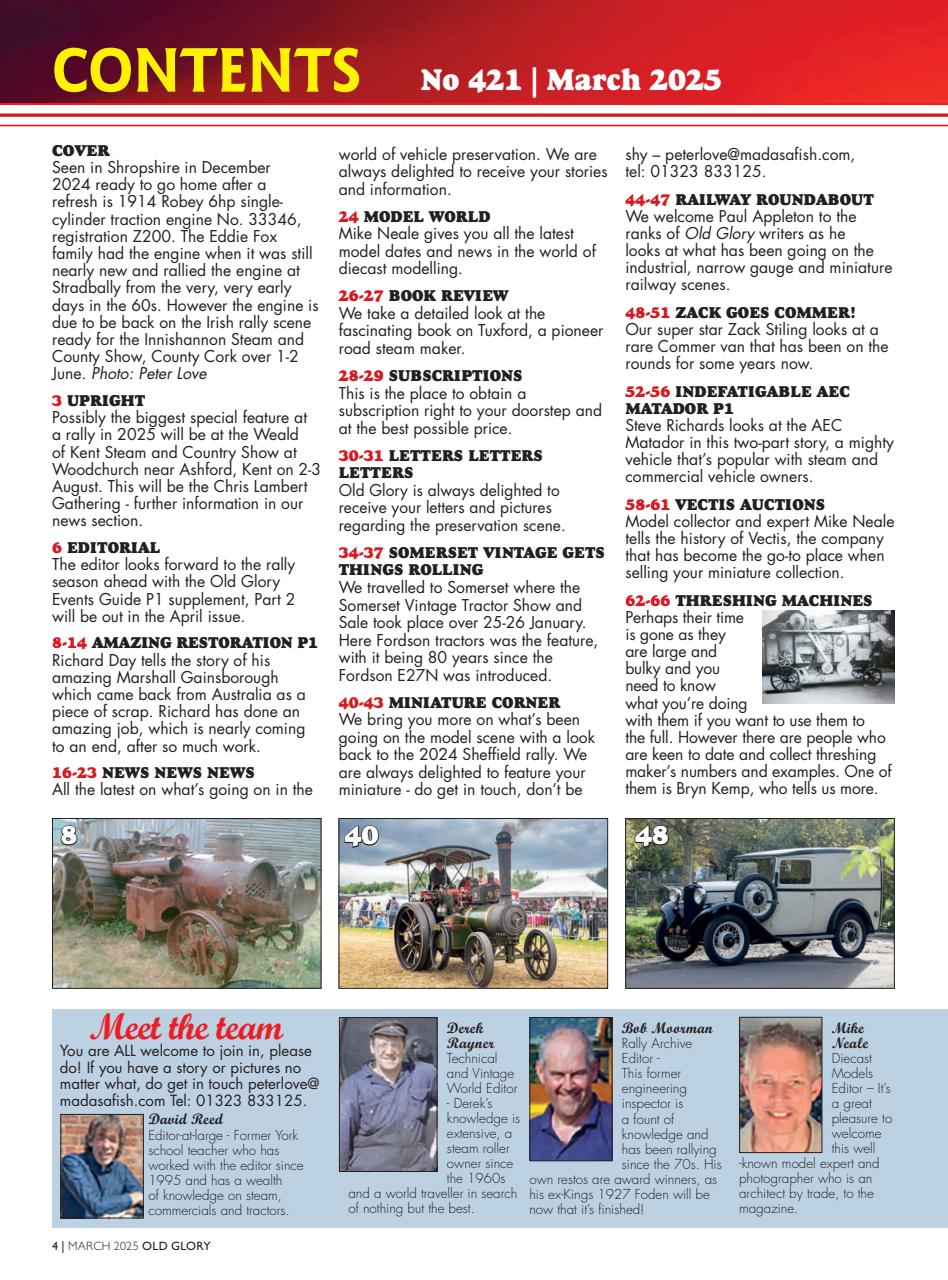 Old Glory Magazine Preview Pages