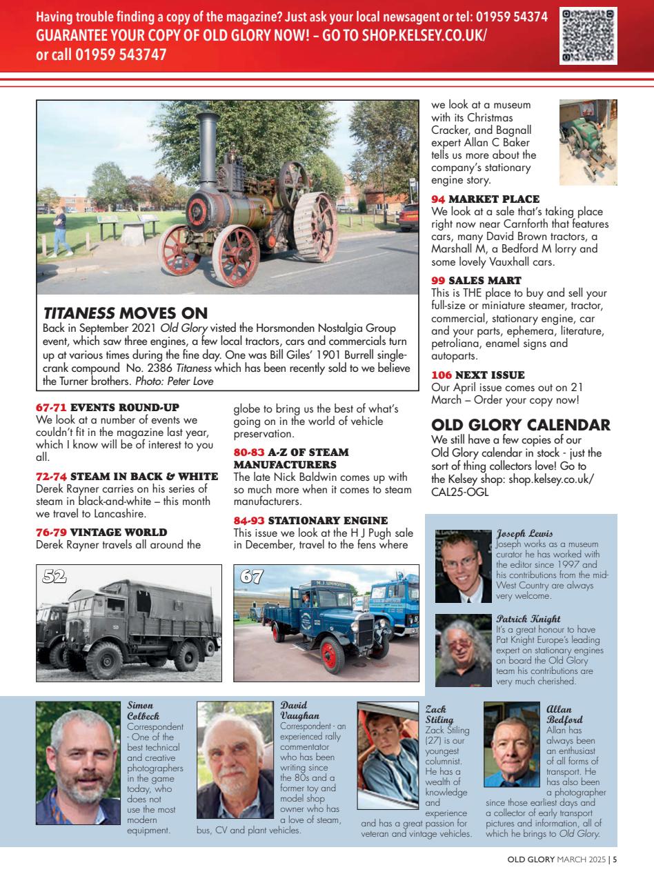 Old Glory Magazine Preview Pages