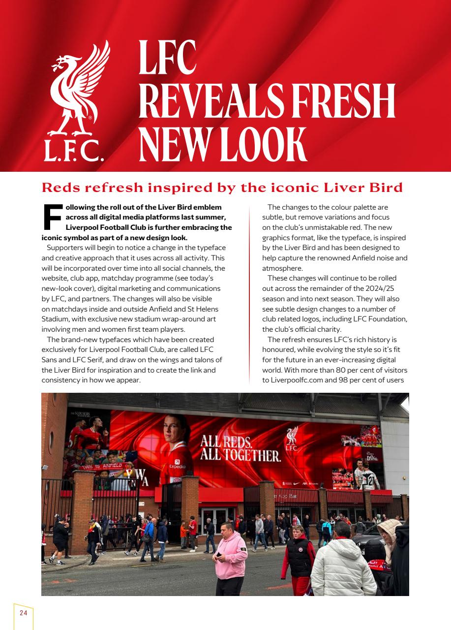 Liverpool FC Programmes Preview Pages