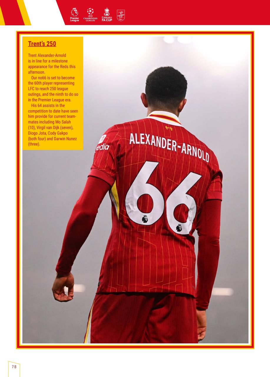 Liverpool FC Programmes Preview Pages