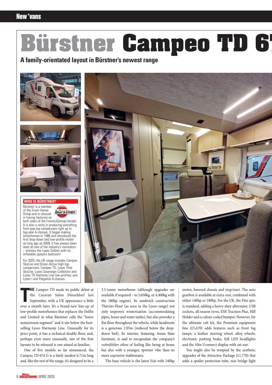 What Motorhome magazine Preview Pages