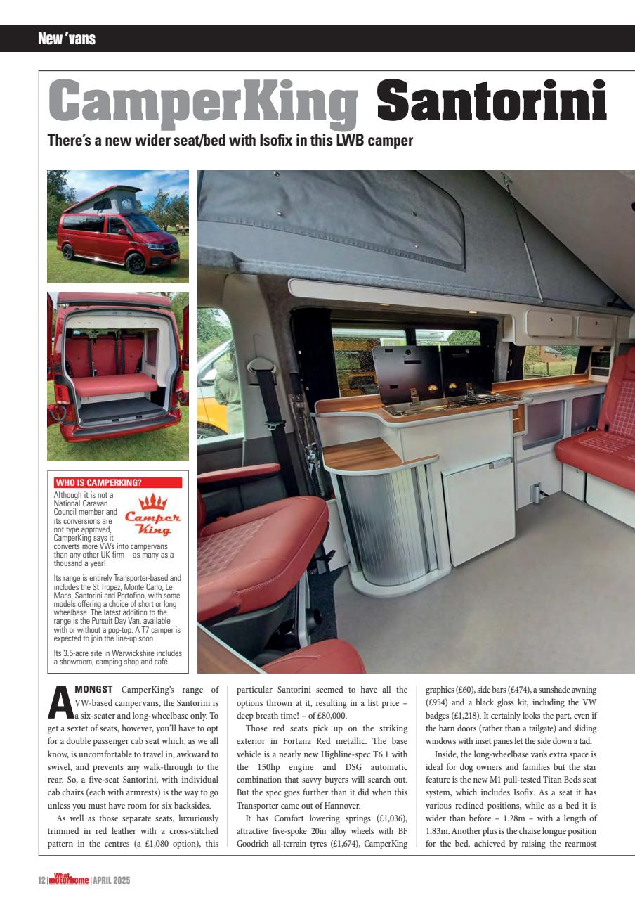 What Motorhome magazine Preview Pages