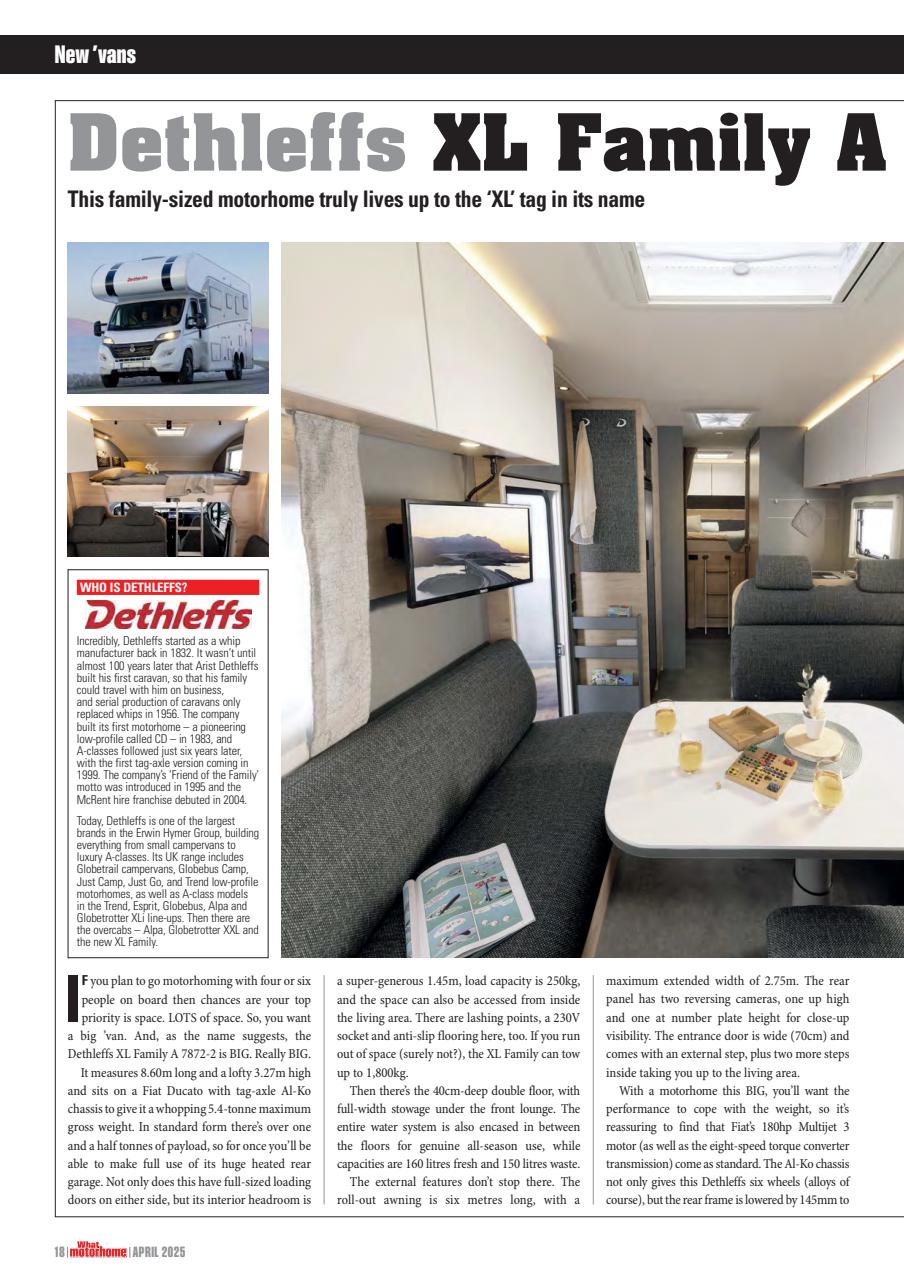 What Motorhome magazine Preview Pages