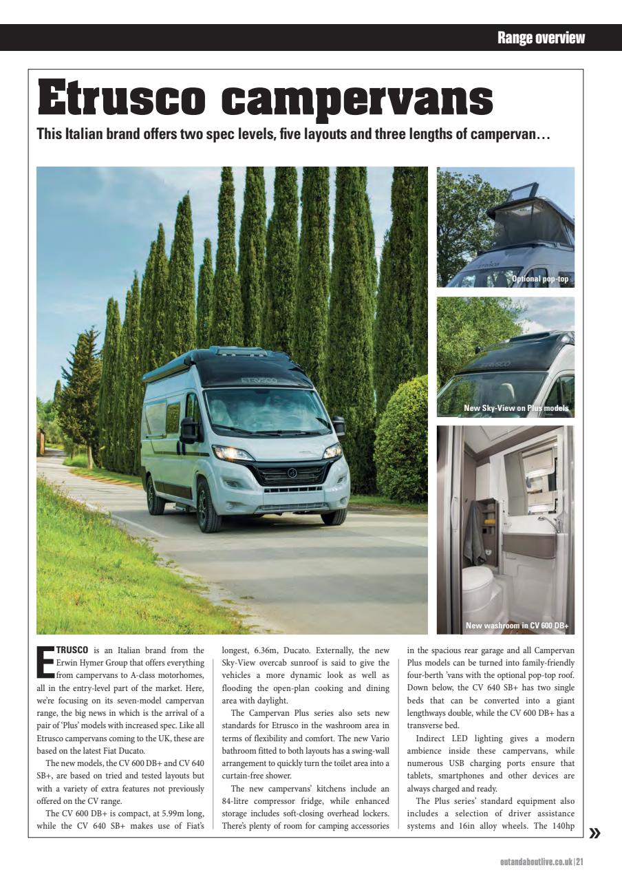 What Motorhome magazine Preview Pages