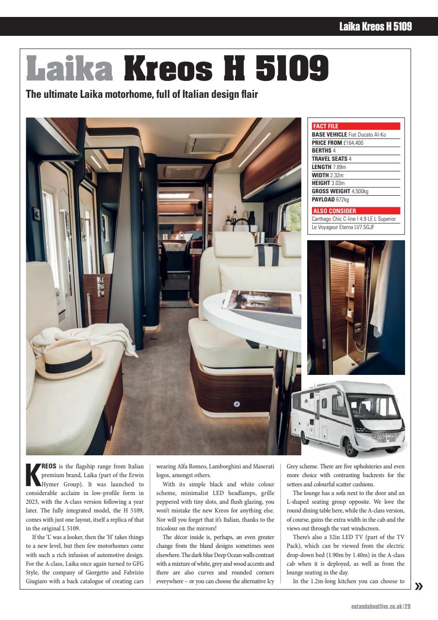 What Motorhome magazine Preview Pages