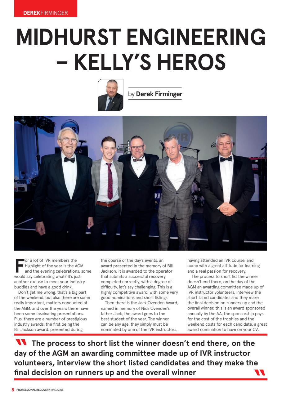 Professional Recovery Magazine Preview Pages