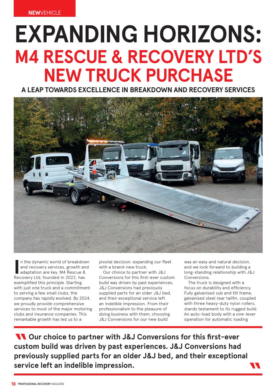 Professional Recovery Magazine Preview Pages