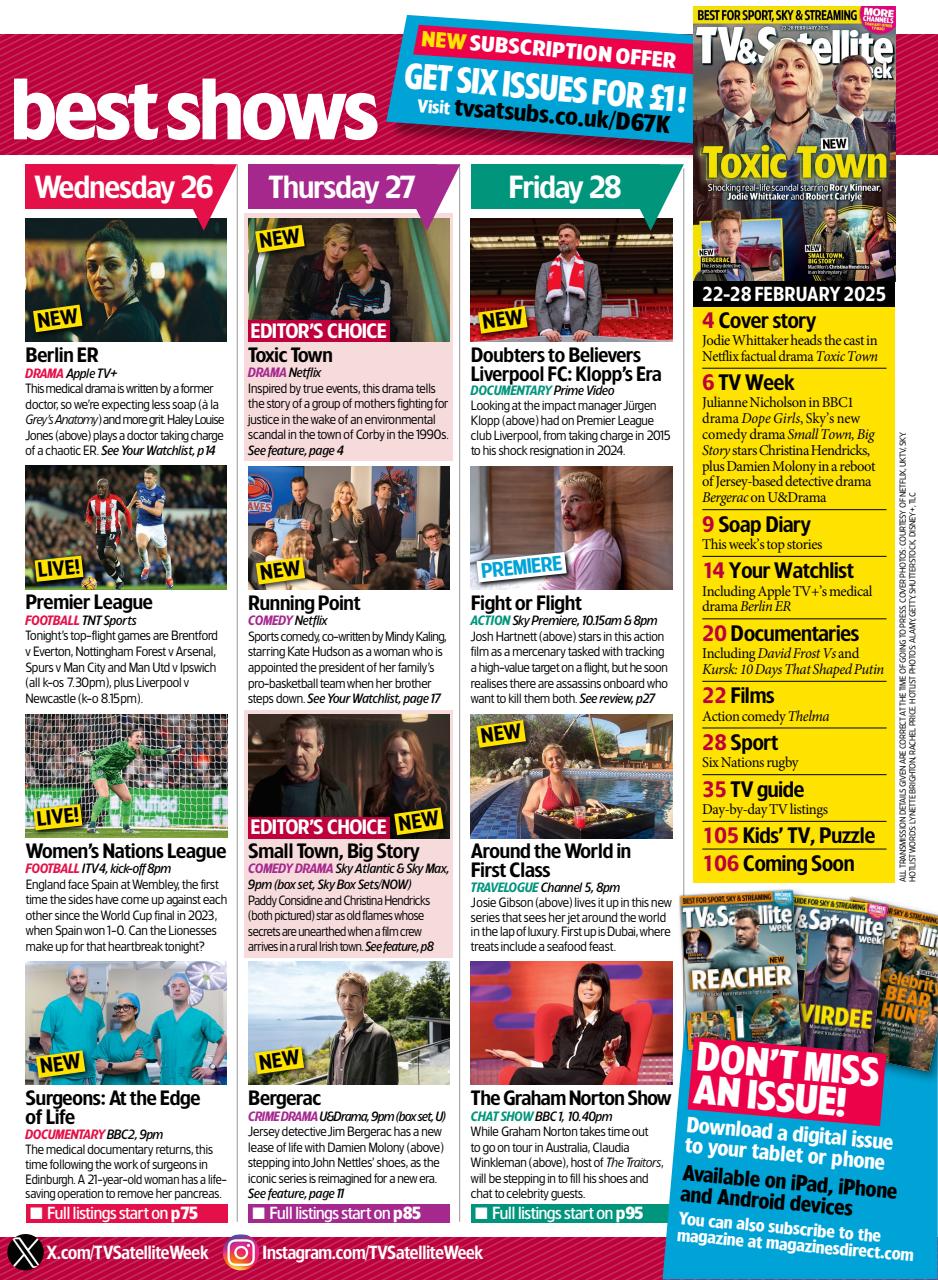 TV & Satellite Week Preview Pages