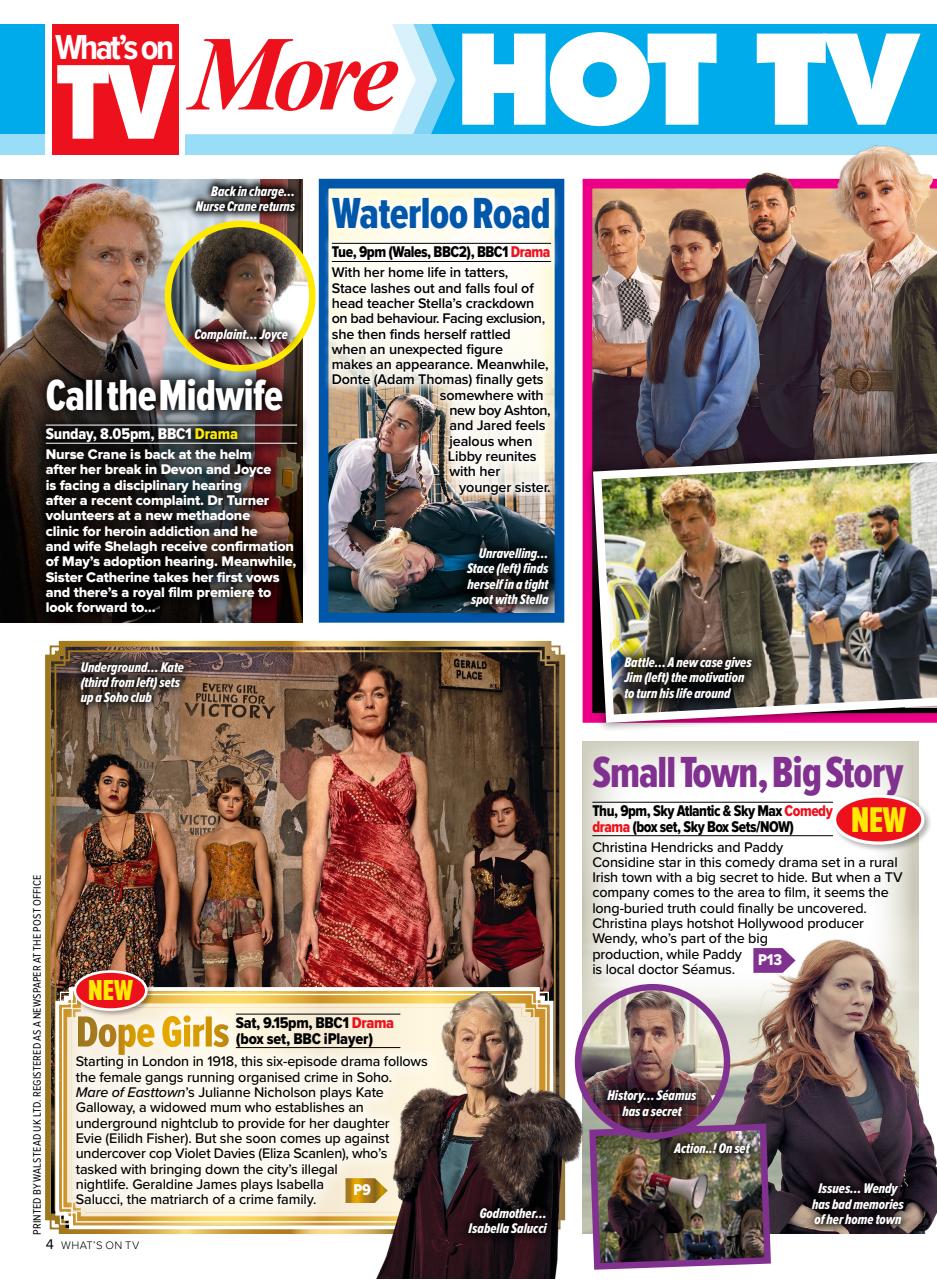 What's on TV Preview Pages