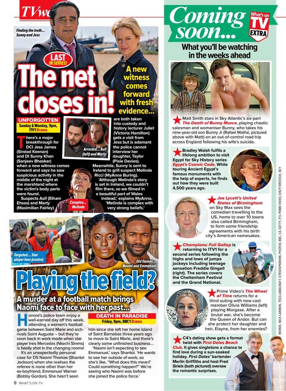 What's on TV Preview Pages