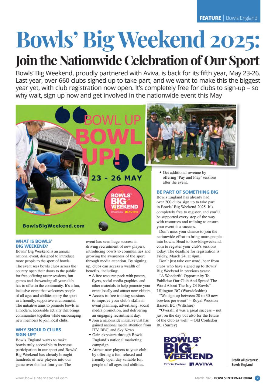 Bowls International Preview Pages