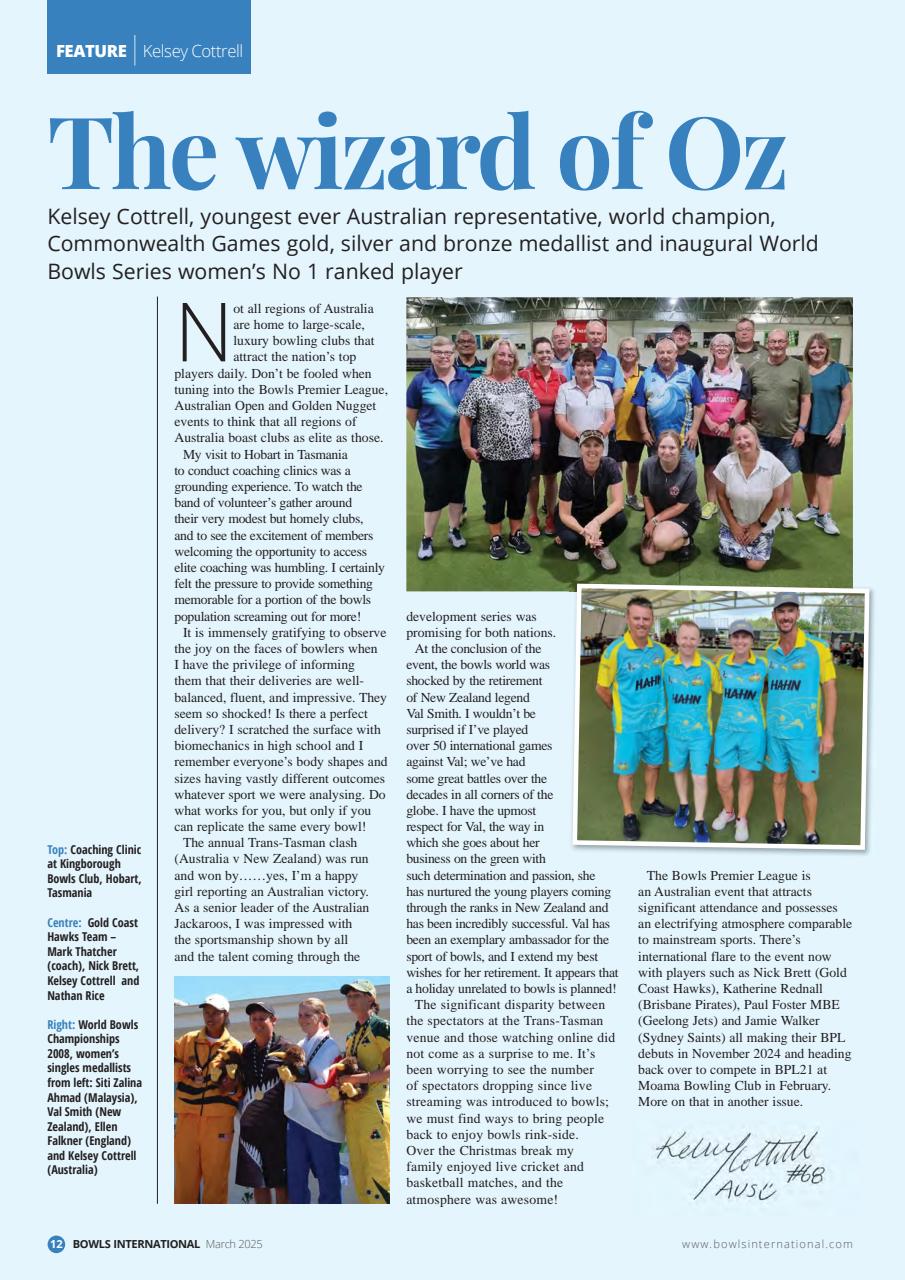 Bowls International Preview Pages