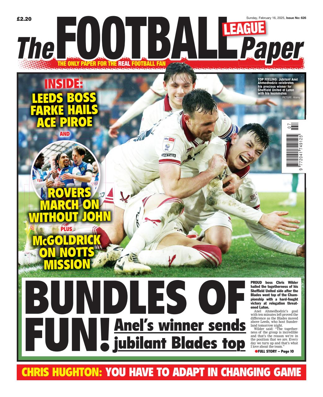 The Football League Paper Preview Pages