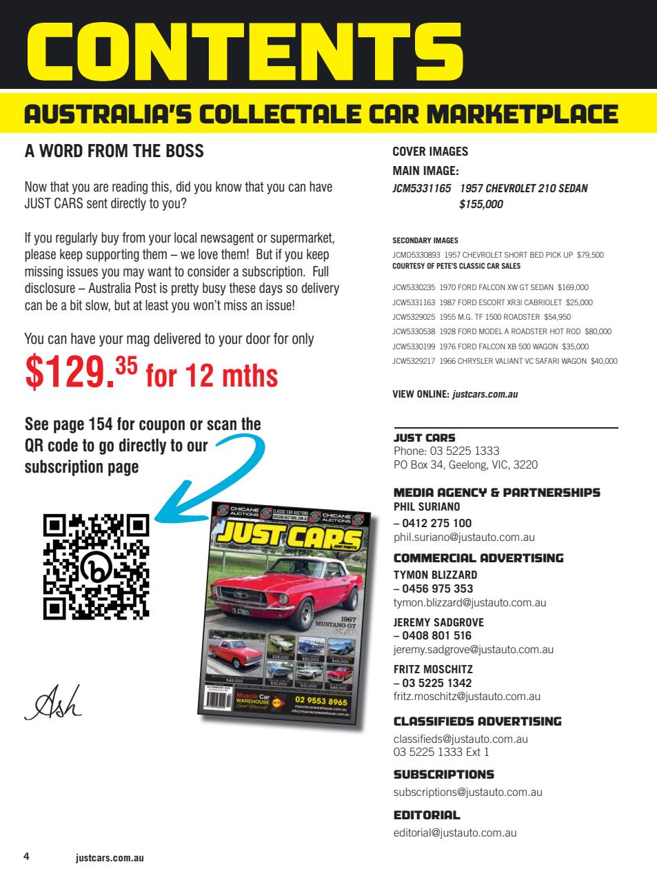 JUST CARS Preview Pages