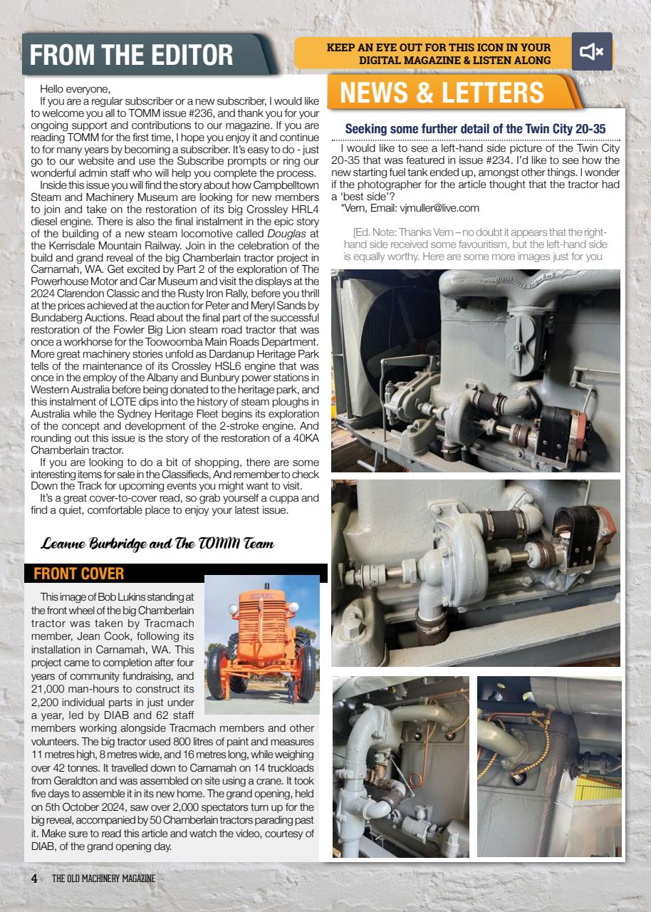 The Old Machinery Magazine Preview Pages