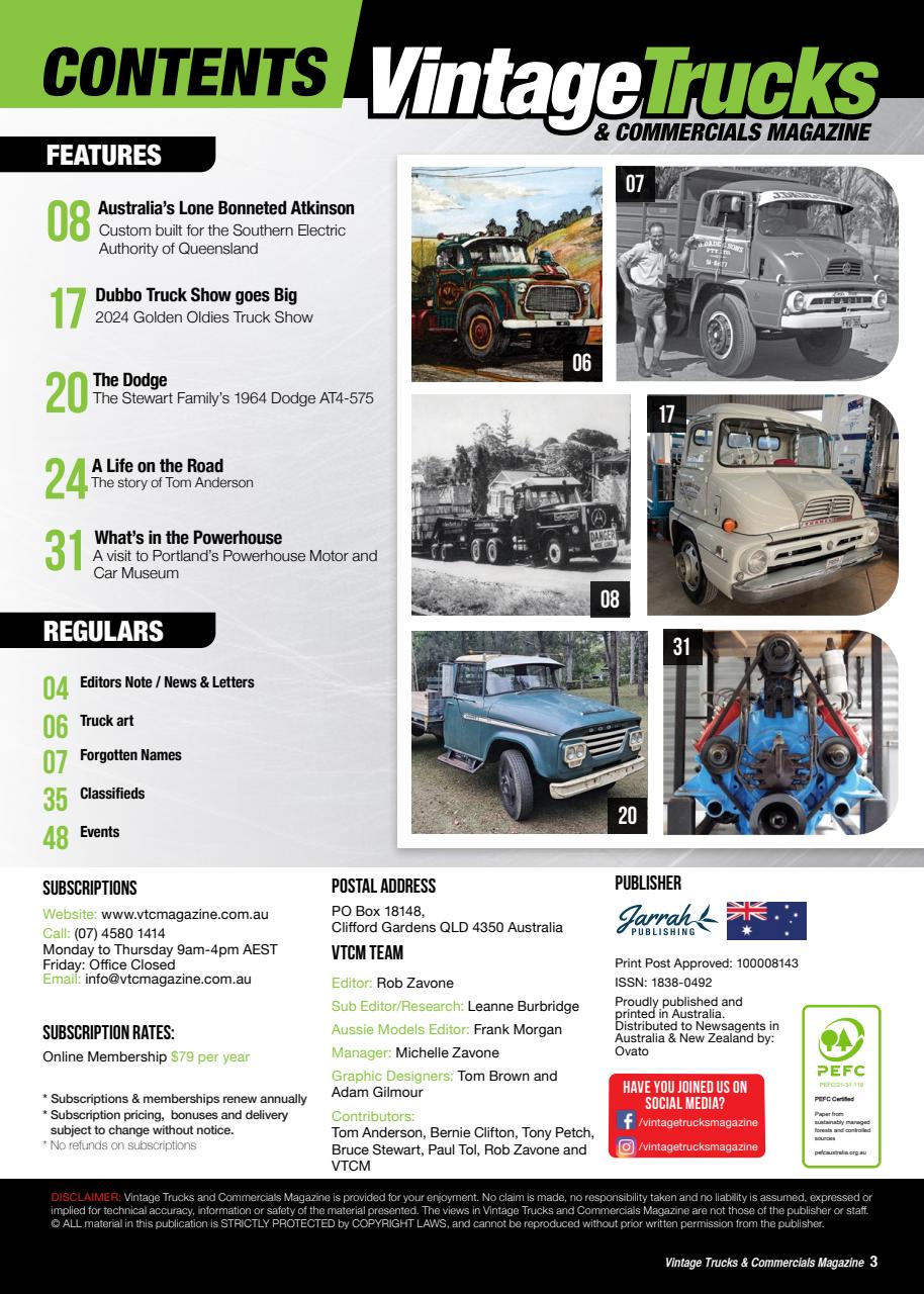 Vintage Trucks & Commercials Preview Pages