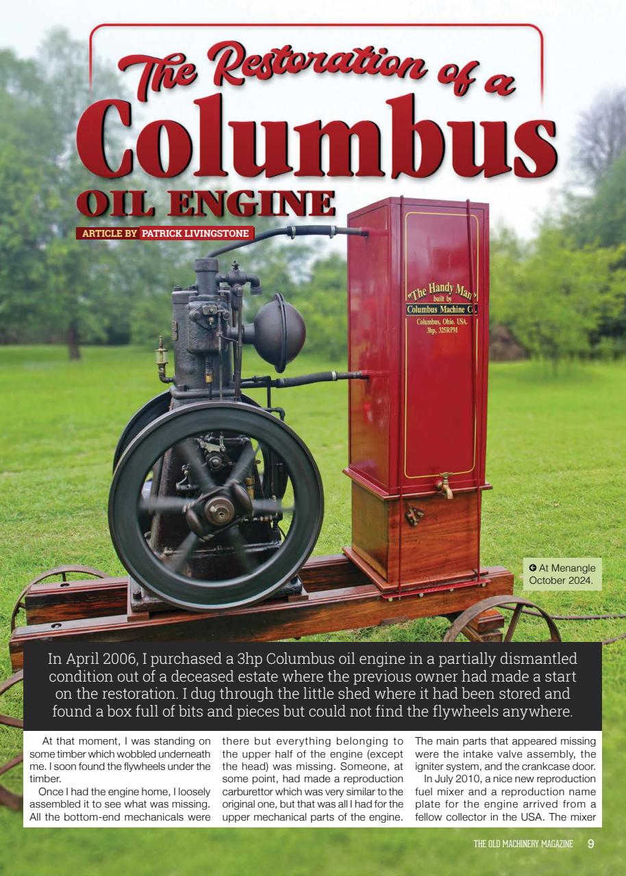The Old Machinery Magazine Preview Pages