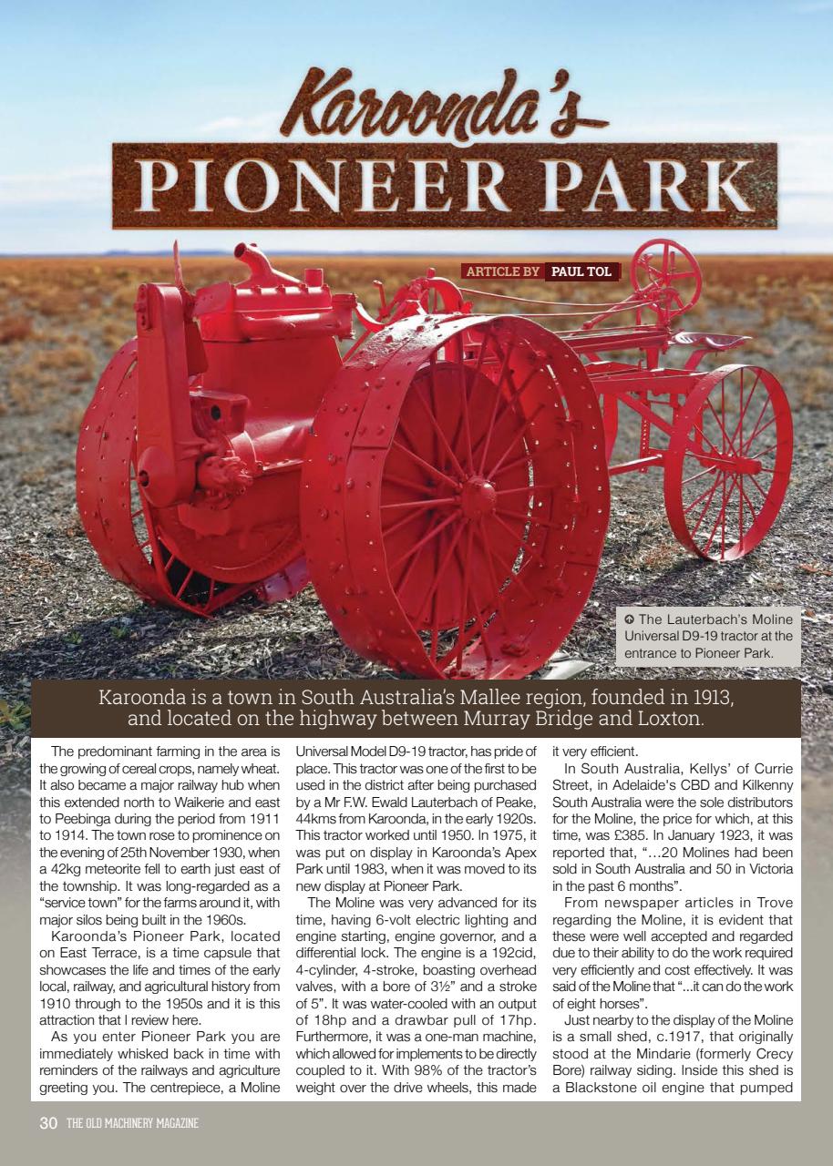 The Old Machinery Magazine Preview Pages