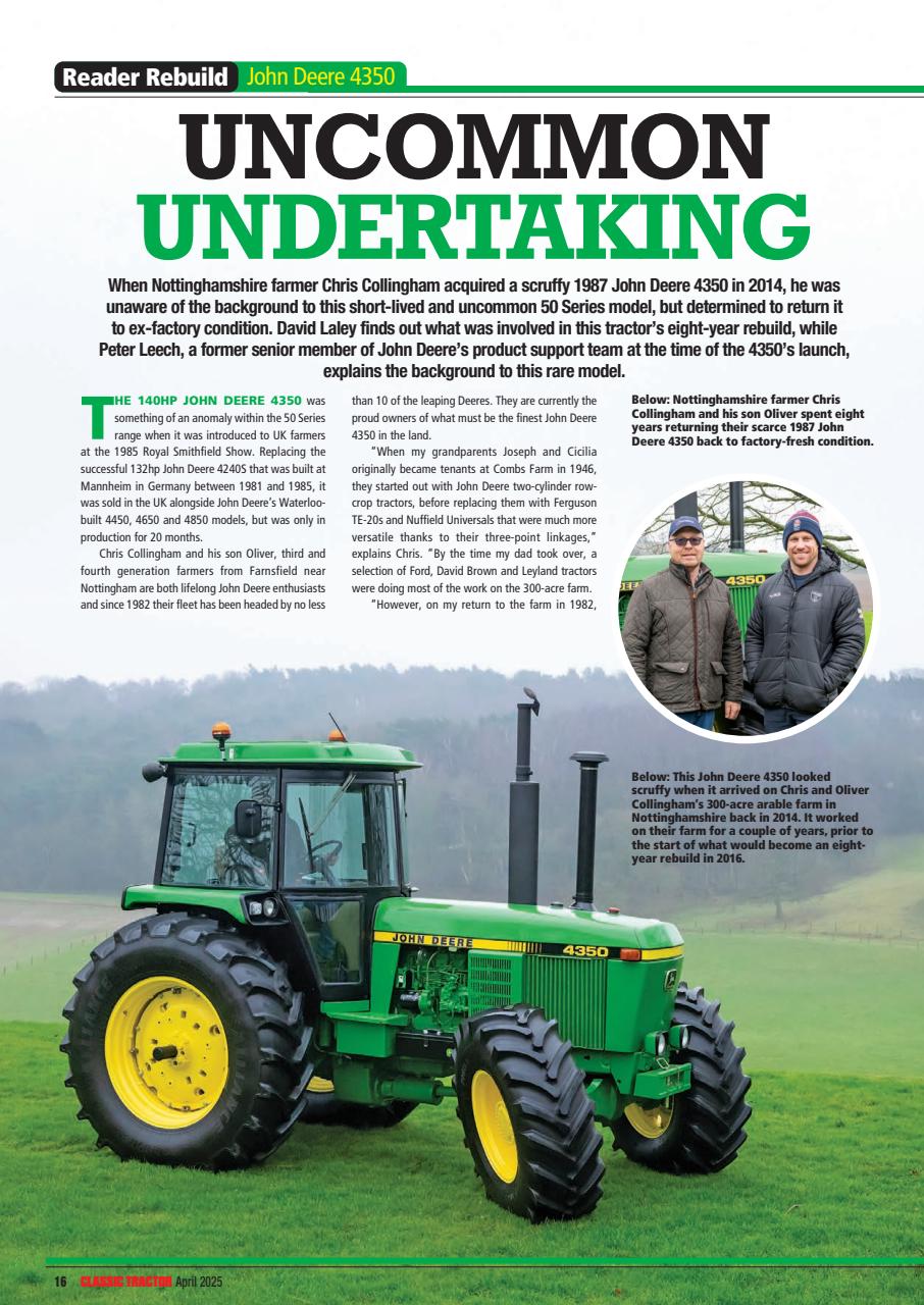 Classic Tractor Preview Pages