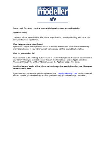 MIM: AFV Edition issue 