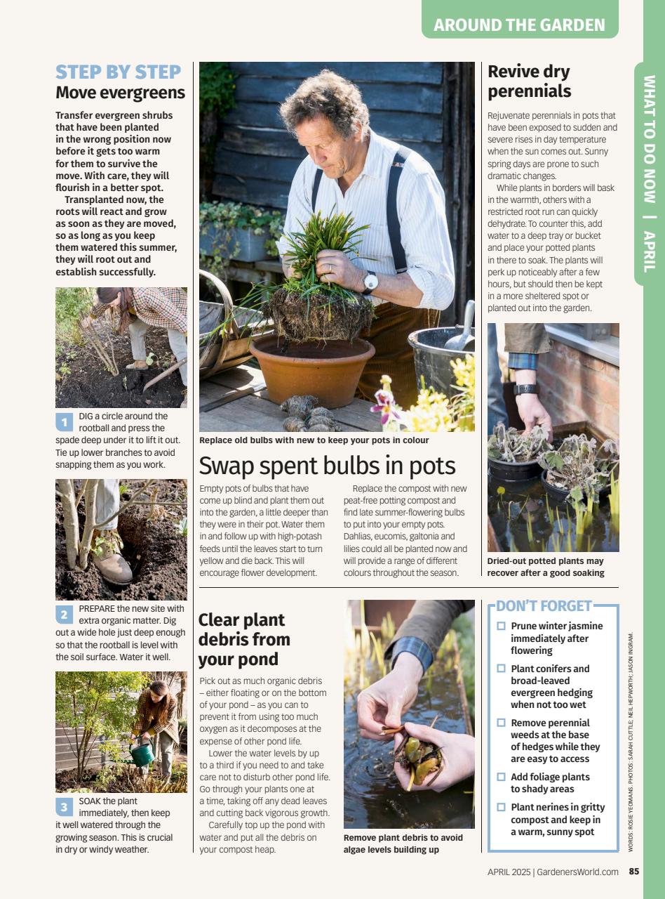 BBC Gardeners’ World Magazine Preview Pages