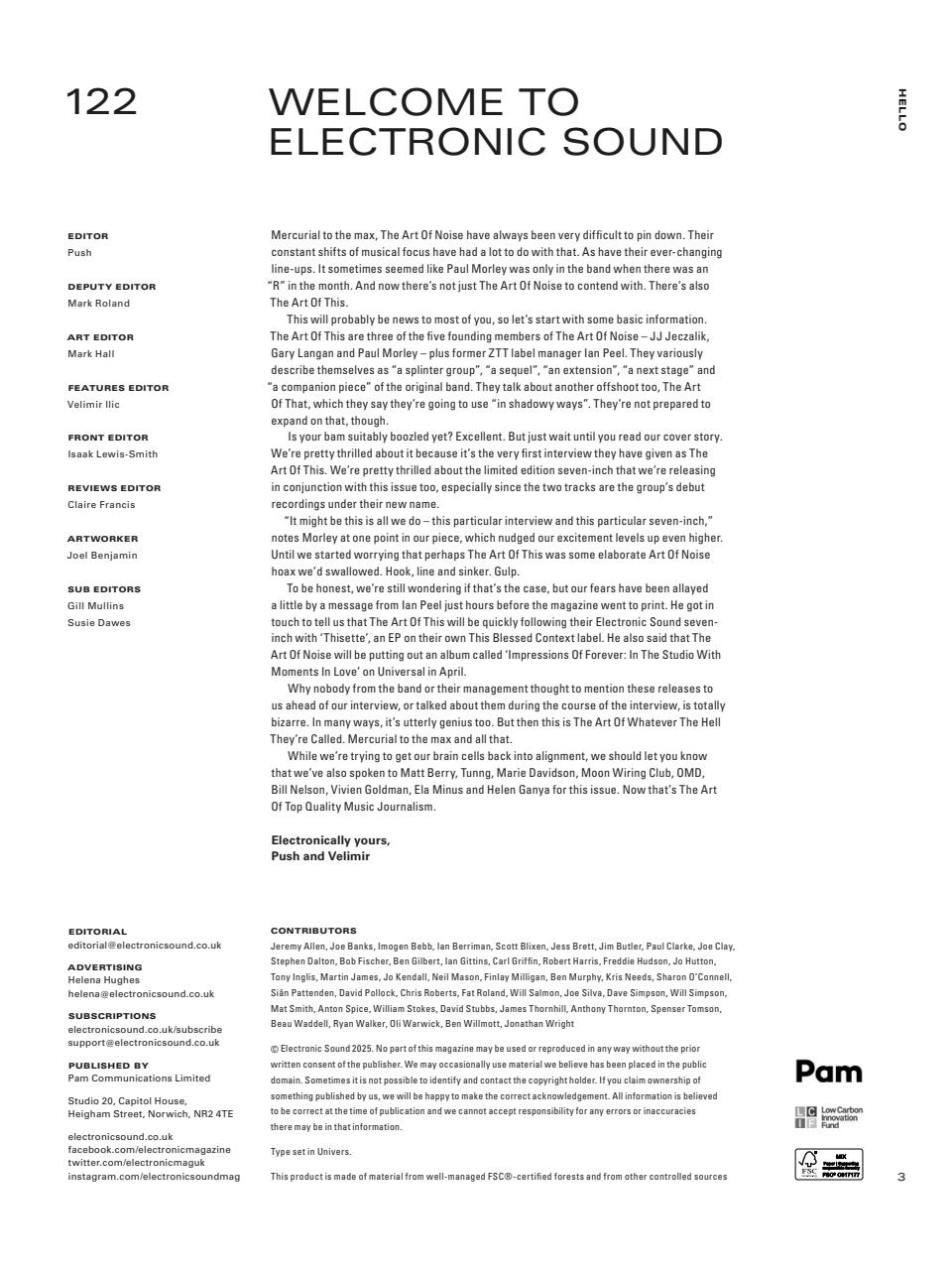 Electronic Sound Preview Pages