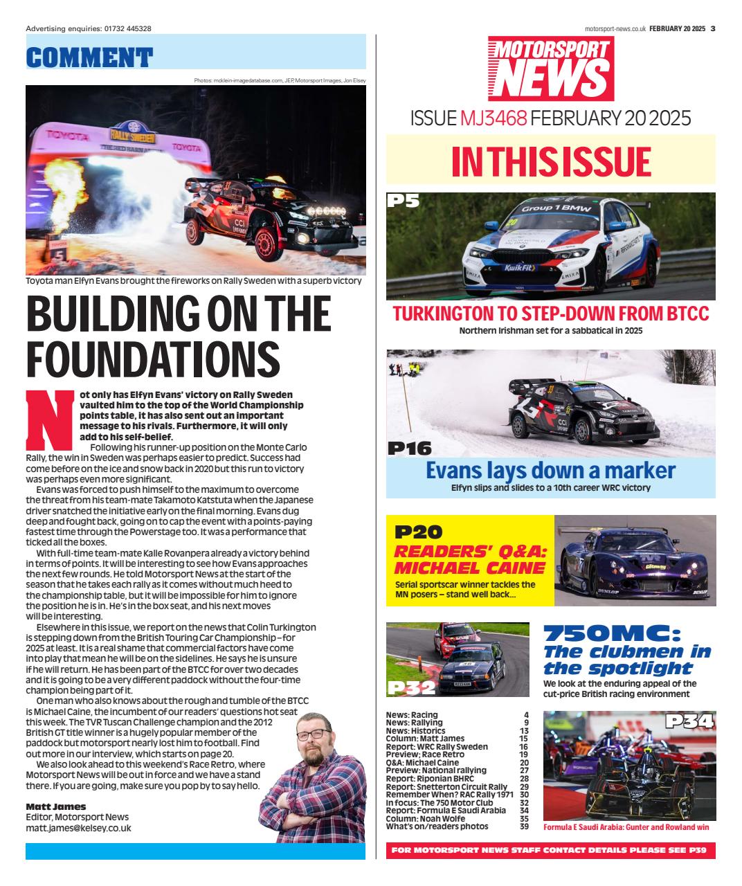 Motorsport News Preview Pages