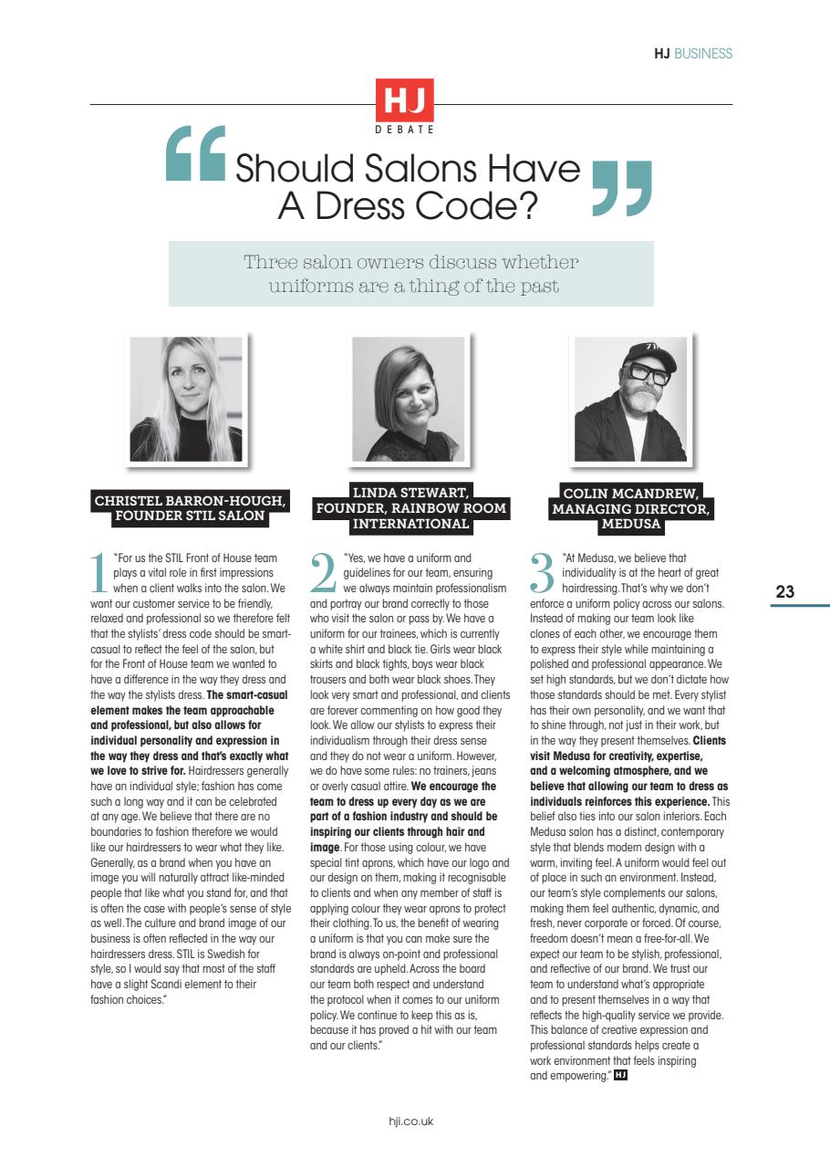 Hairdressers Journal Preview Pages