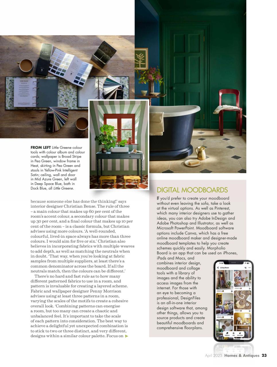 Homes & Antiques Magazine Preview Pages