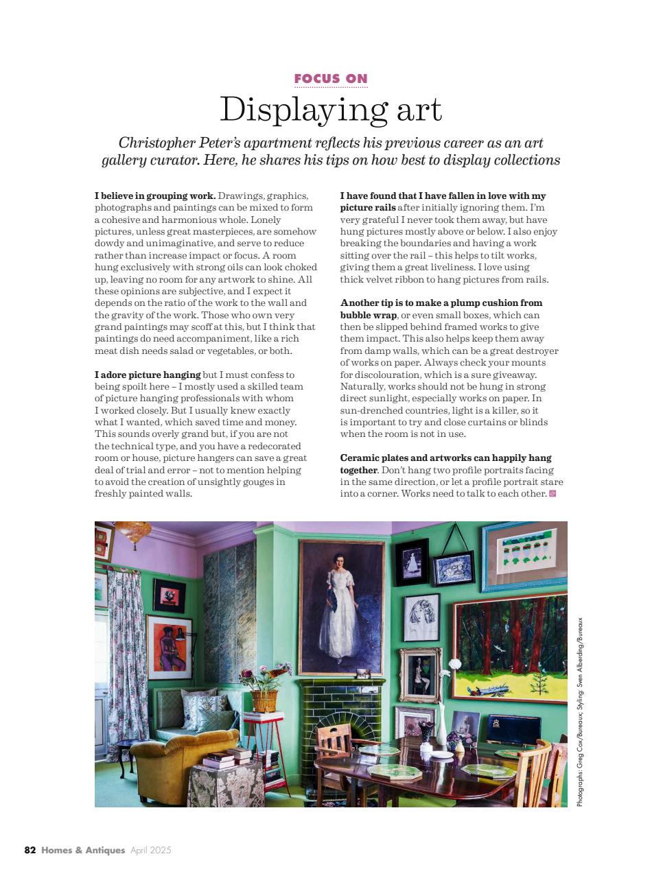 Homes & Antiques Magazine Preview Pages