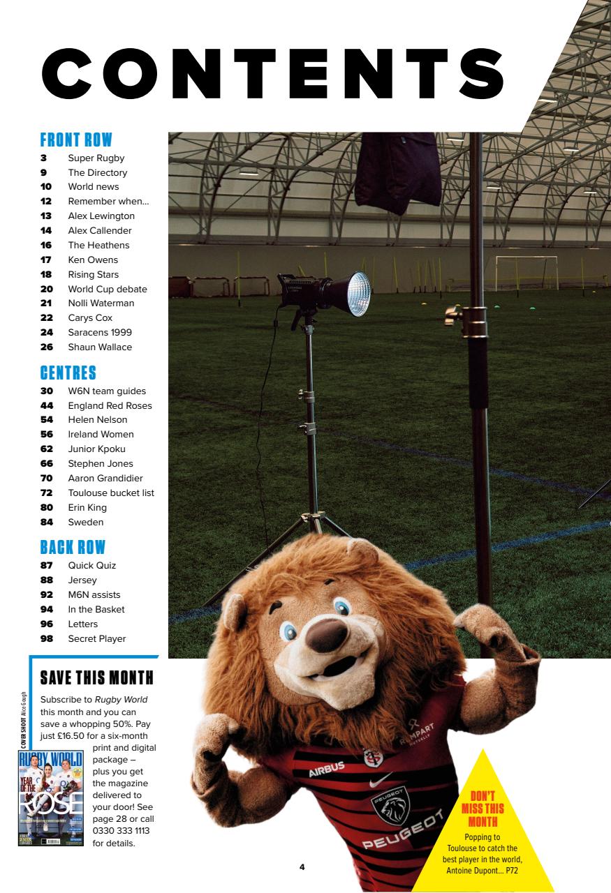 Rugby World Preview Pages