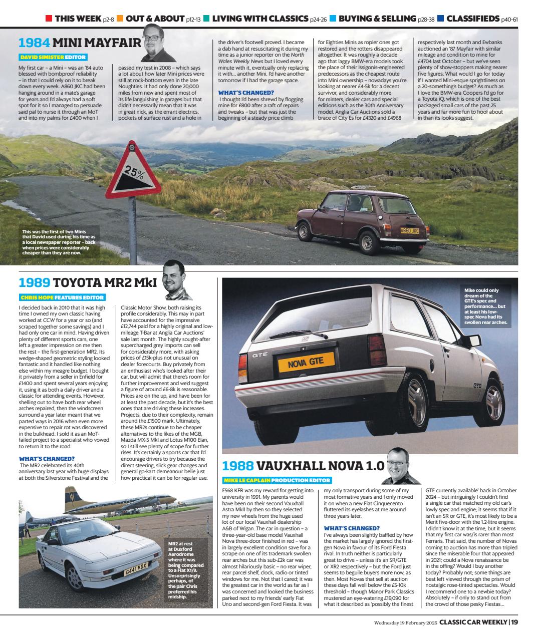 Classic Car Weekly Preview Pages