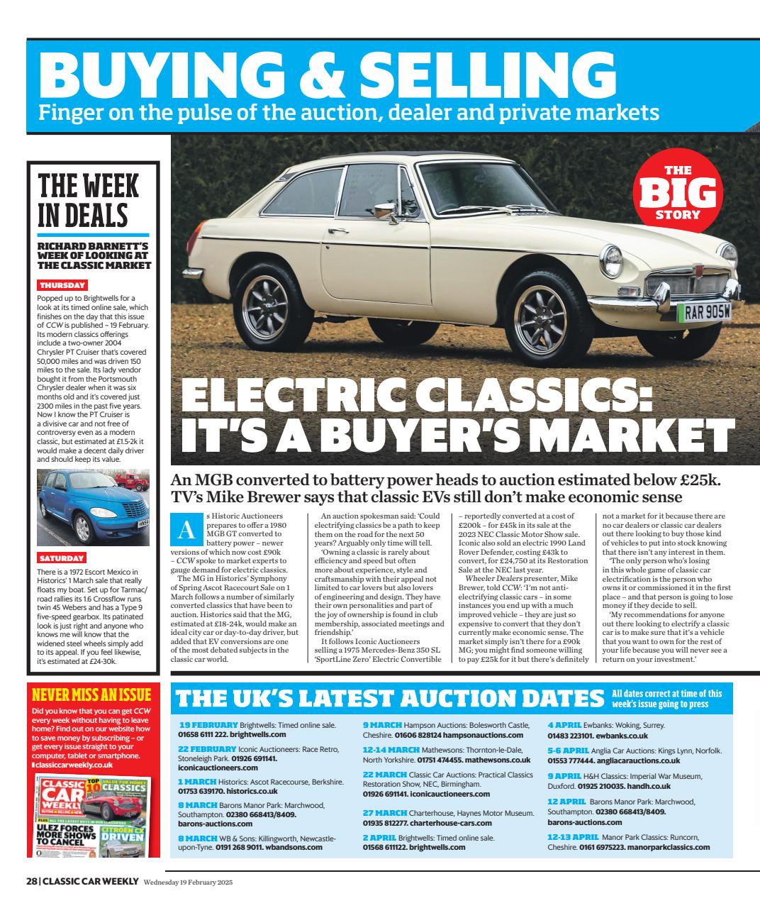 Classic Car Weekly Preview Pages