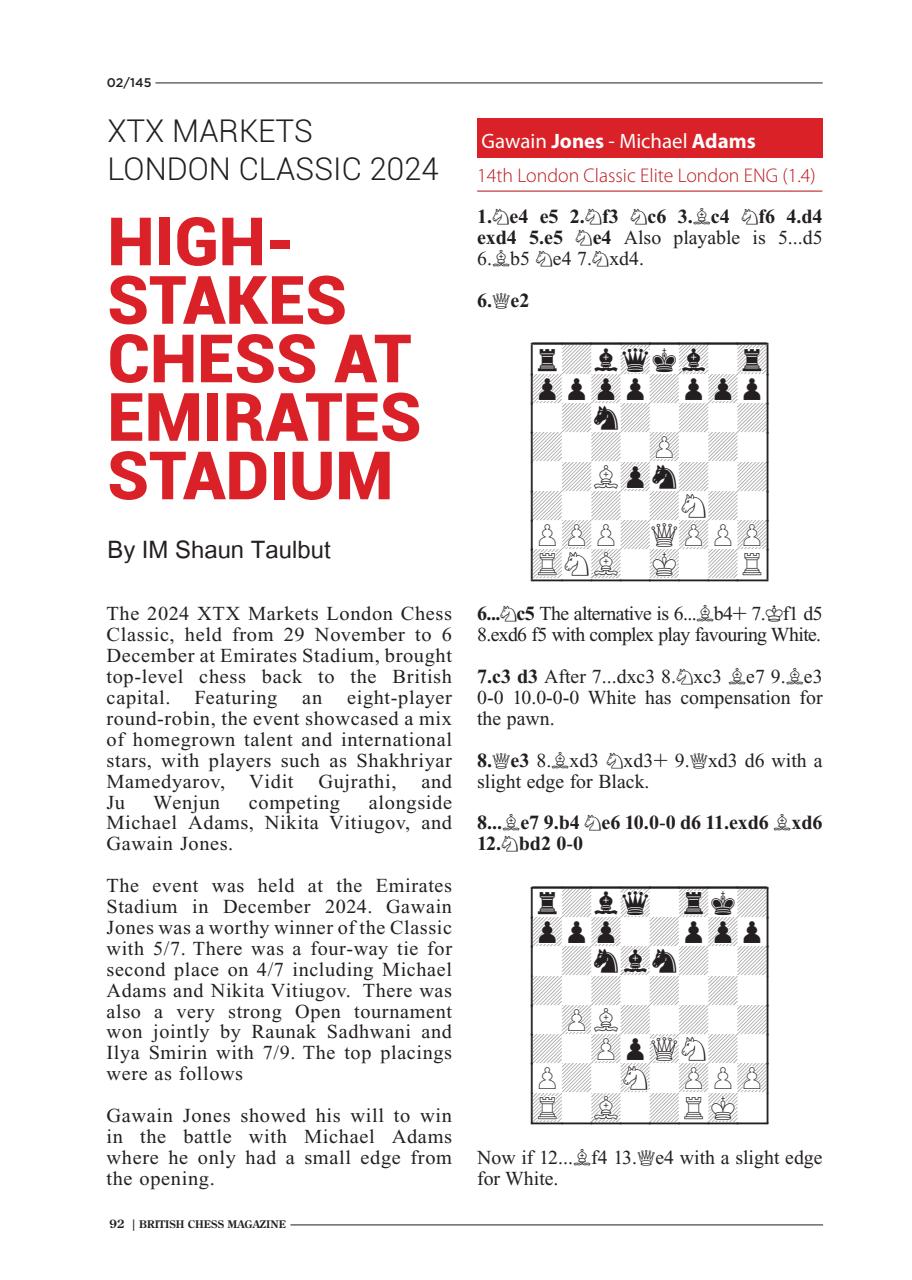 British Chess Magazine Preview Pages