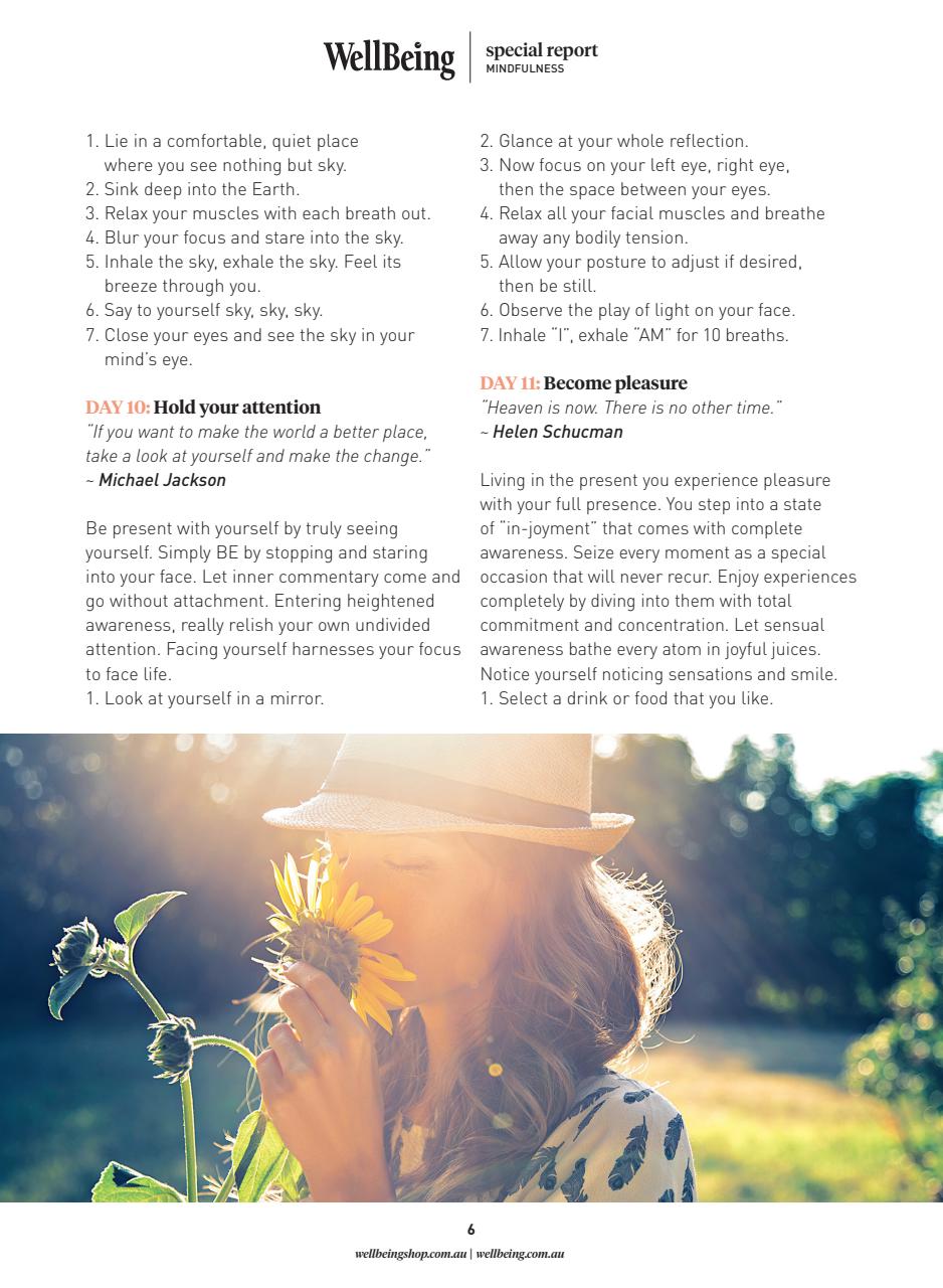 WellBeing Preview Pages