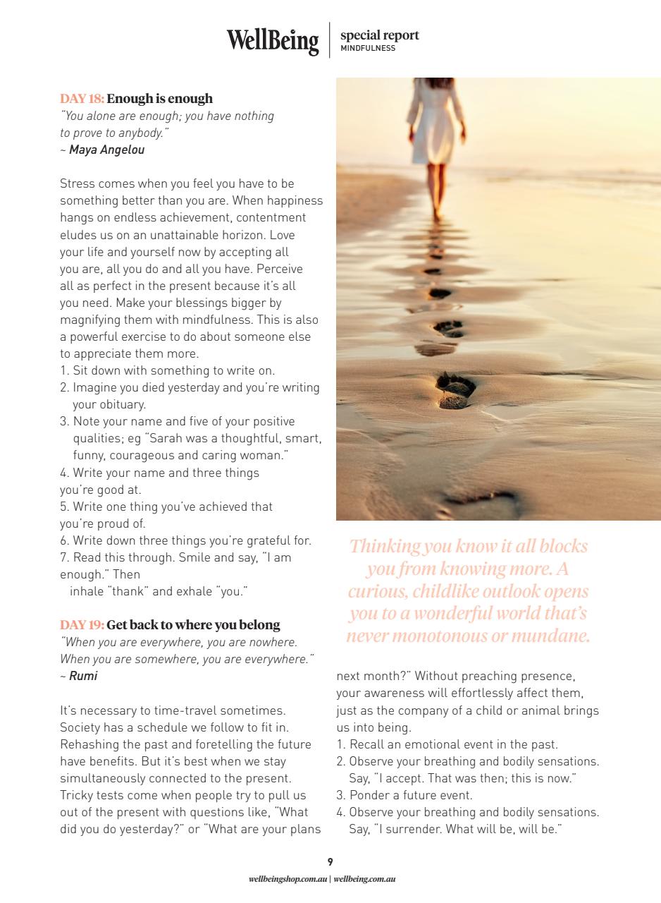 WellBeing Preview Pages