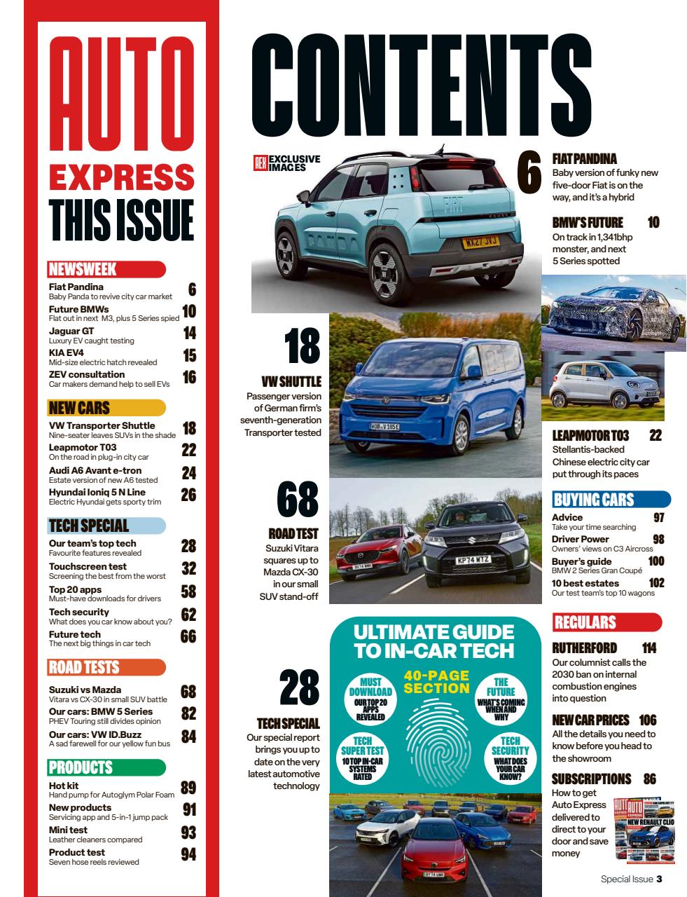 Auto Express Preview Pages