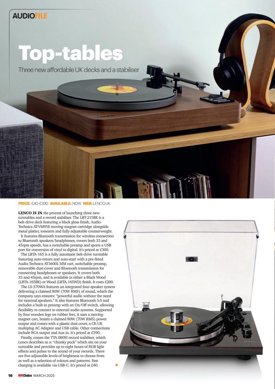 Hi-Fi Choice Preview Pages