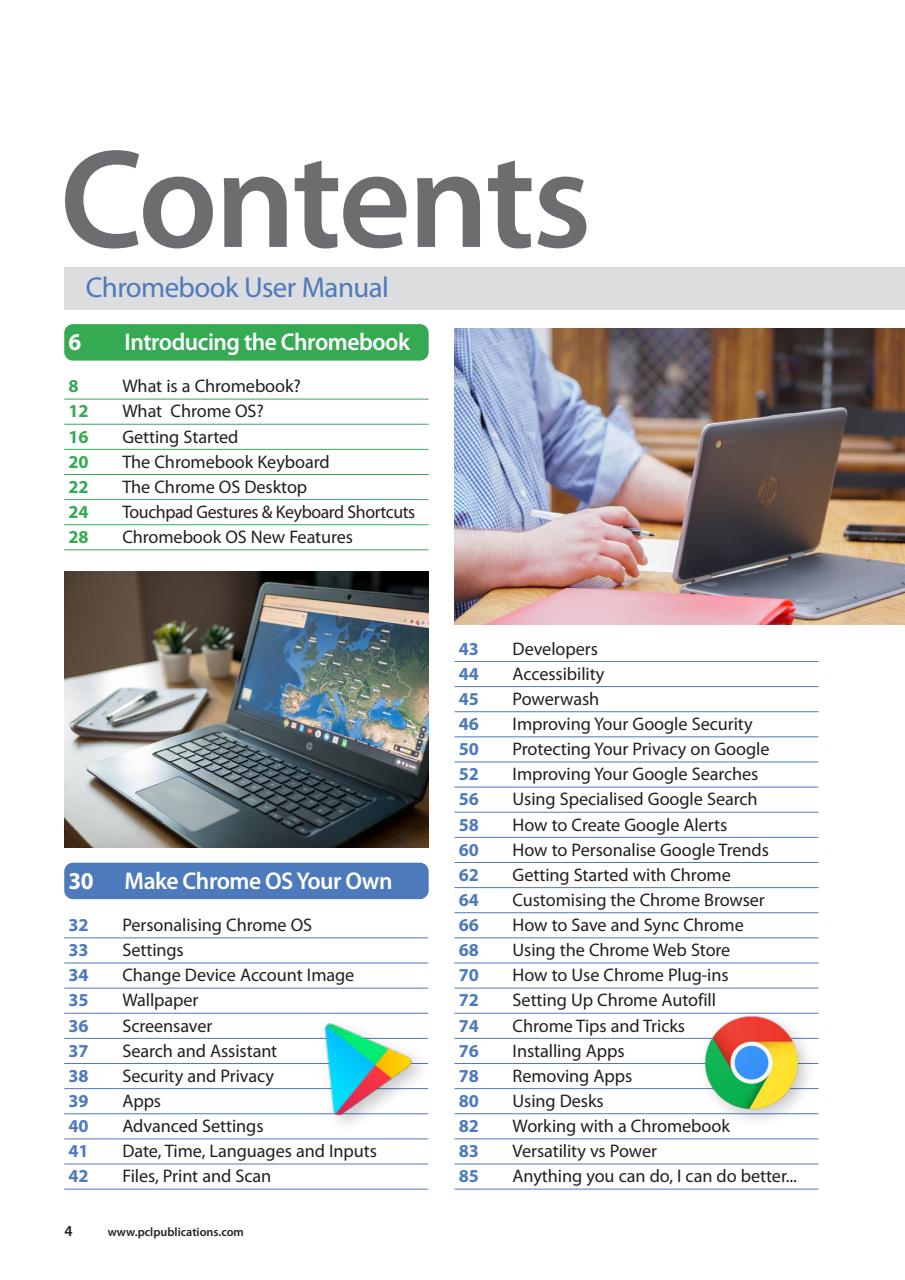 Chromebook The Complete Manual Preview Pages