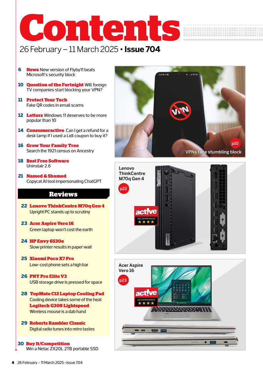 Computer Active Preview Pages