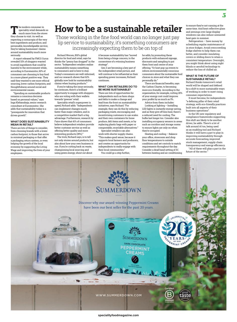 Speciality Food Preview Pages