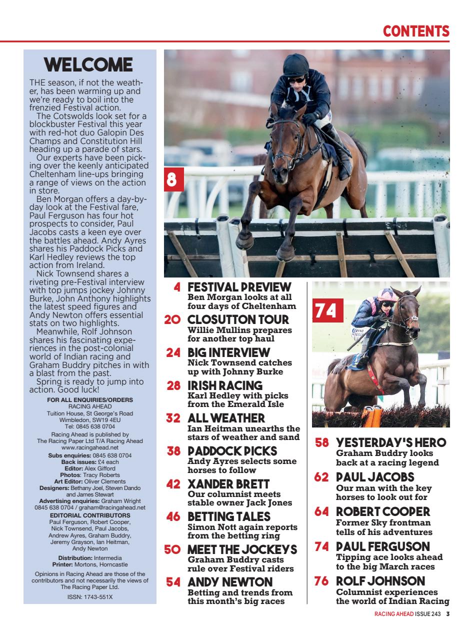 Racing Ahead Preview Pages