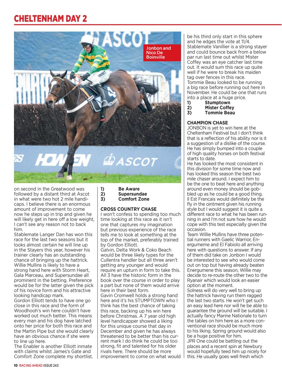 Racing Ahead Preview Pages