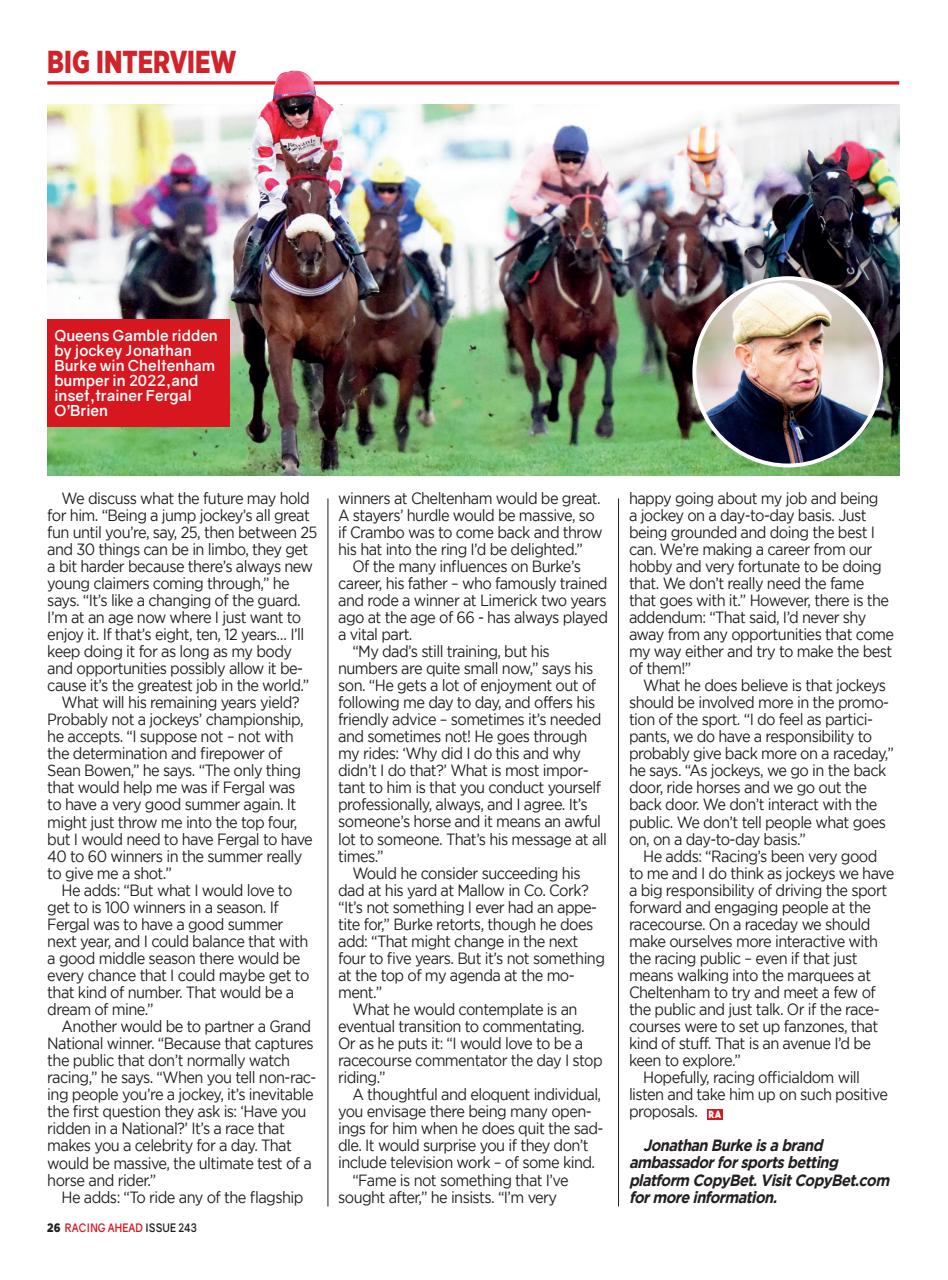 Racing Ahead Preview Pages