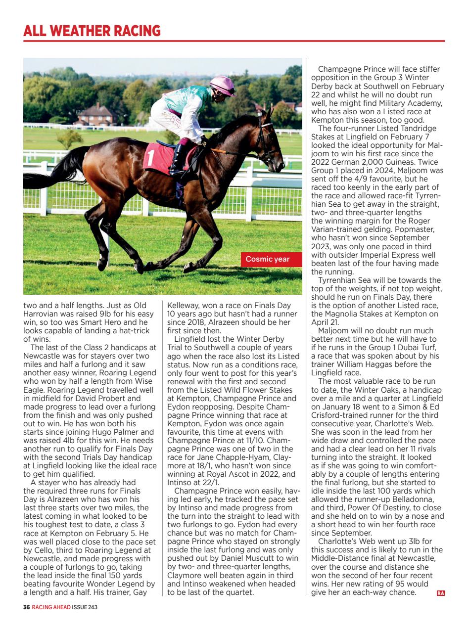 Racing Ahead Preview Pages