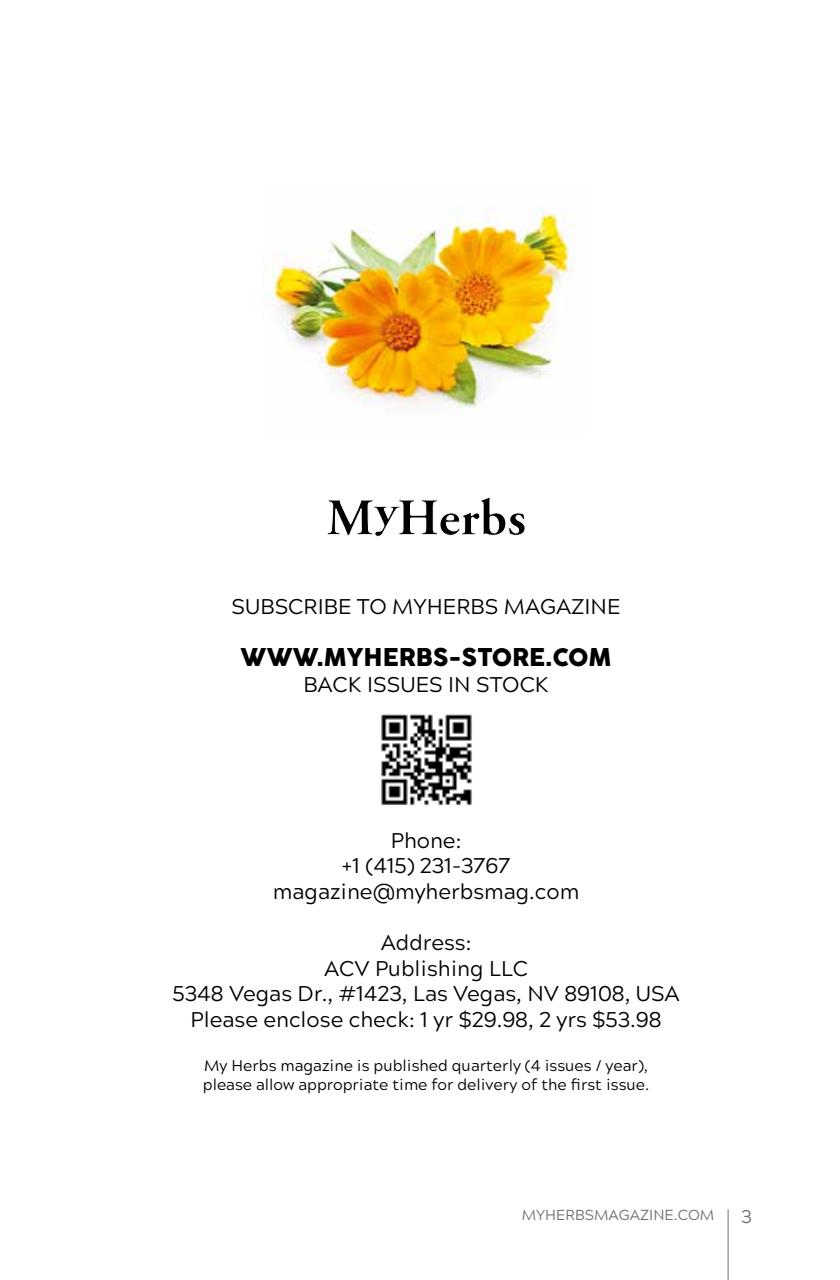 My Herbs Magazine Preview Pages