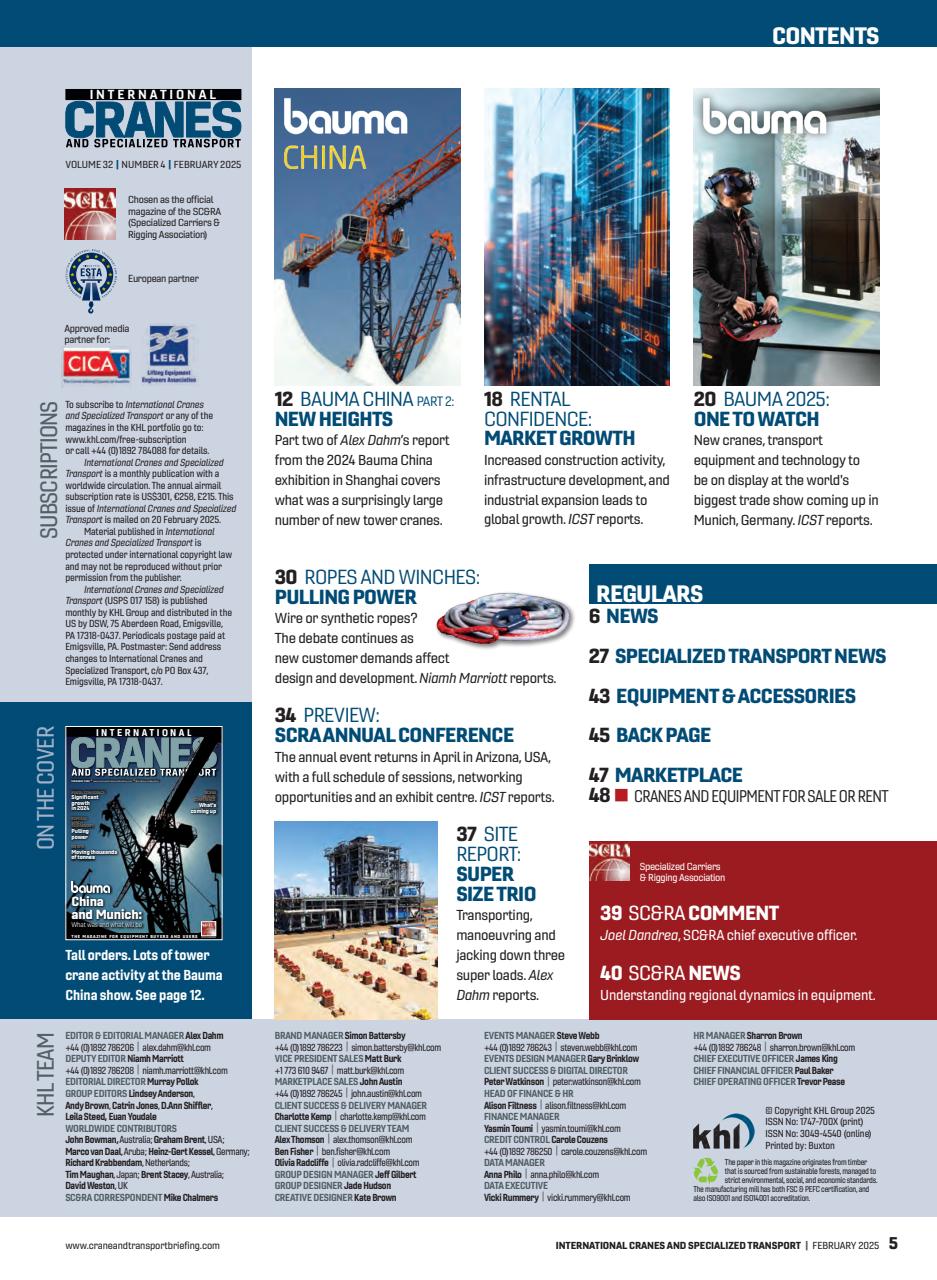 Int. Cranes and Specialized Transp Preview Pages