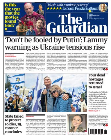 The Guardian Newspaper issue Friday, 21 February 2025