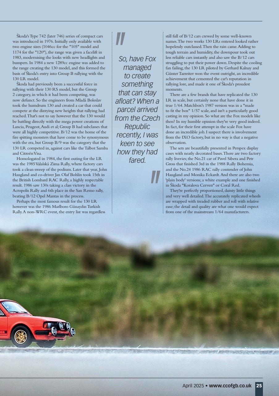 Diecast Collector Preview Pages