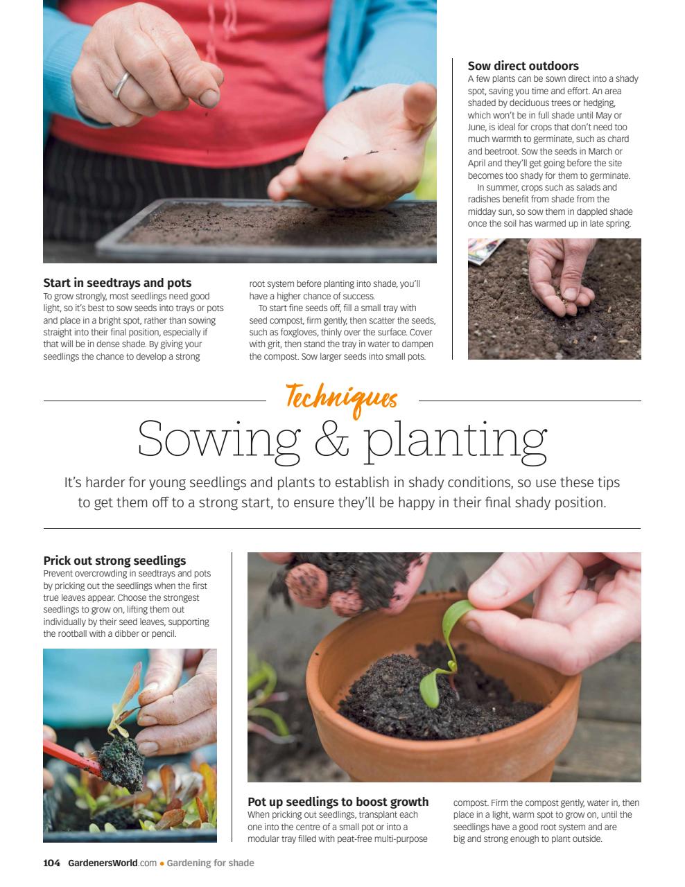 BBC Gardeners’ World Magazine Preview Pages